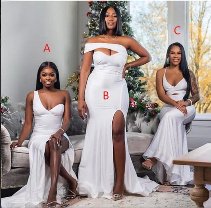 Multiway White Bridesmaid Dresses Mermaid Long Wedding Guest Dress luladress Multiway White Bridesmaid Dresses Mermaid Long Wedding Guest Dress luladress
