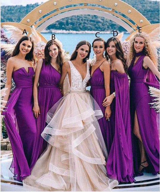 Sexy Mermaid Purple Bridesmaid Dresses Dresses luladress Sexy Mermaid Purple Bridesmaid Dresses Dresses luladress