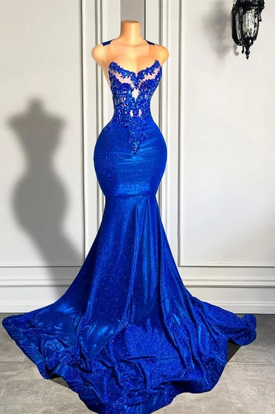 mermaid court train prom dress Elegant Pink Mermaid Court Train Prom Dress wth Silver Beads