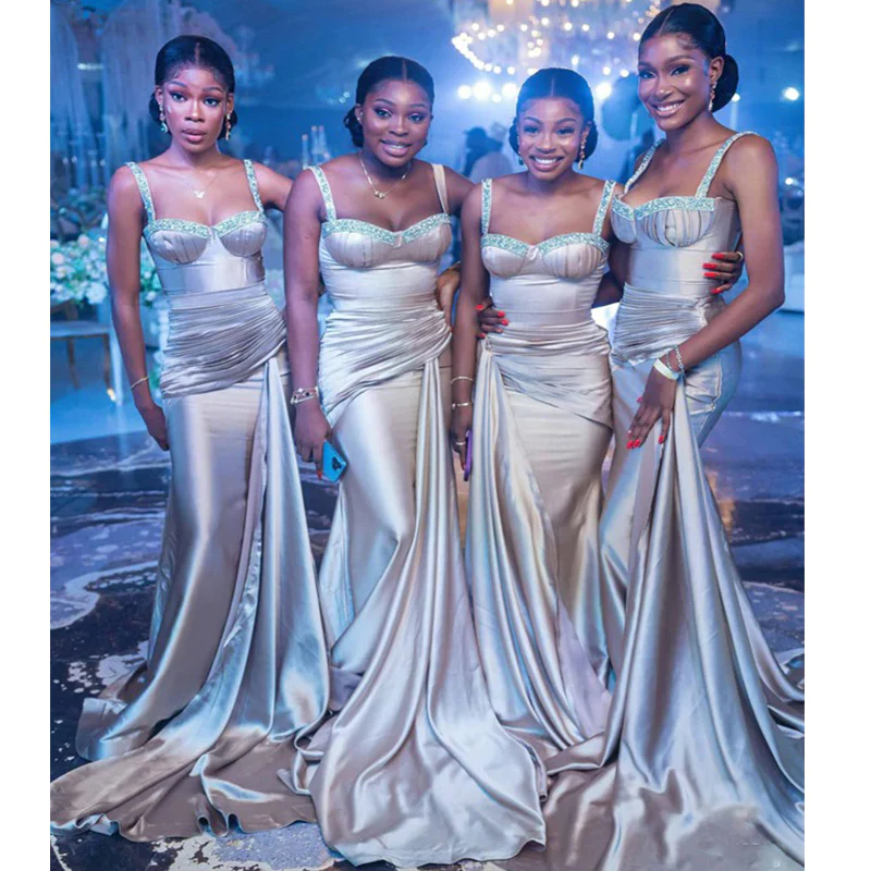 Light Champagne Top Sweetheart Mermaid Long Bridesmaid Dresses Light Champagne Top Sweetheart Mermaid Long Bridesmaid Dresses