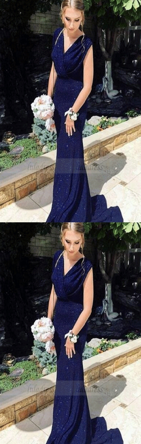 Sheath Sequins Lace Long Prom Dresses Evening Dress Formal Dress