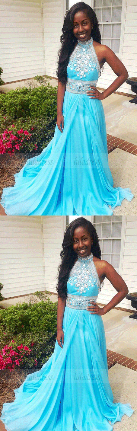 High Neckline Prom Dresses Prom Dress Evening Gown For Wedding Party