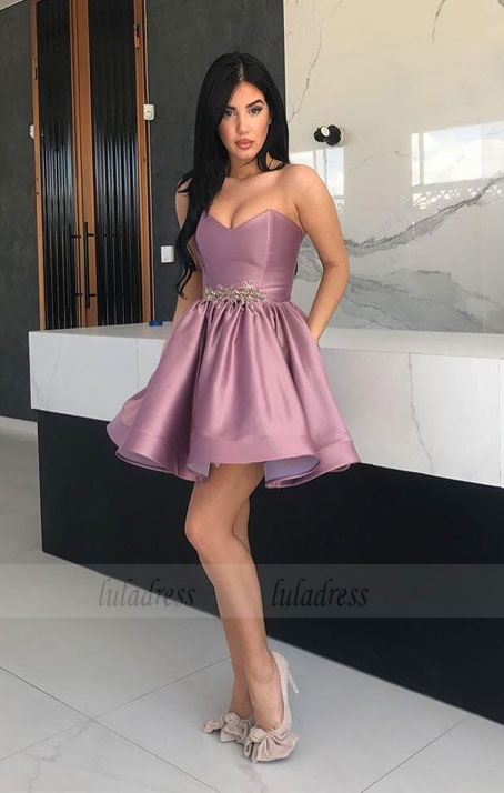 Mini Homecoming Dress with Pocket,Short Prom Dresses,Sexy Party Dresse luladress Mini Homecoming Dress with Pocket,Short Prom Dresses,Sexy Party Dresse luladress