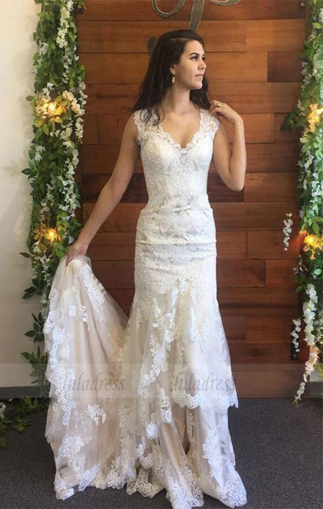 Lace Wedding Dresses,Fitted Bridal Dress luladress Lace Wedding Dresses,Fitted Bridal Dress luladress
