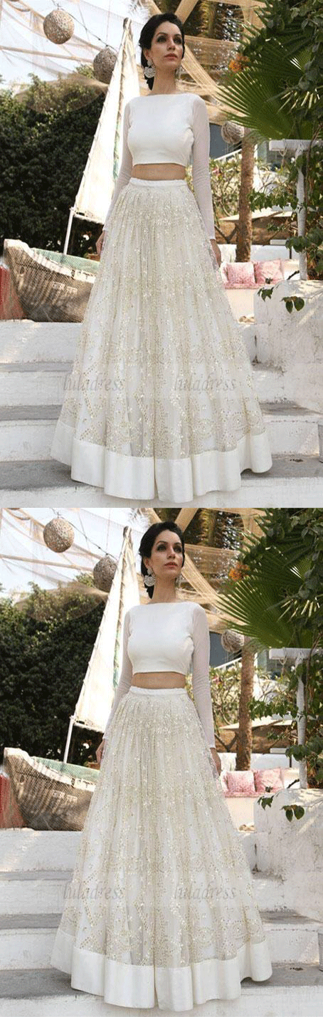 Two Pieces Prom Dress,Long Prom Dresses,Prom Dresses,Evening Dress, Prom Gowns, Formal Women Dress