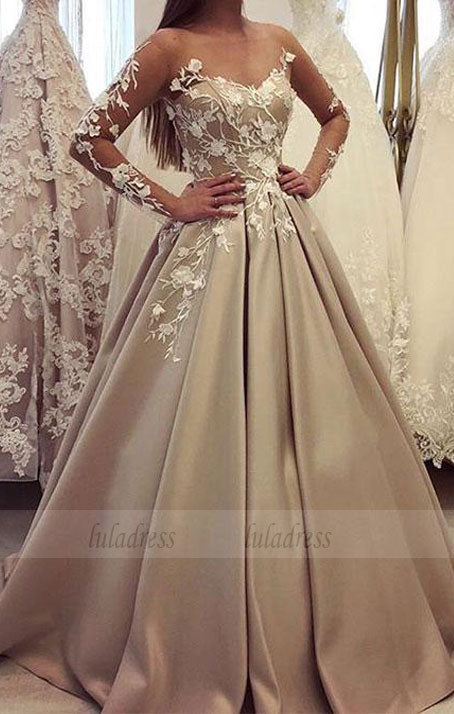 generous long sleeve ball gown, luxury lace wedding dress luladress generous long sleeve ball gown, luxury lace wedding dress luladress