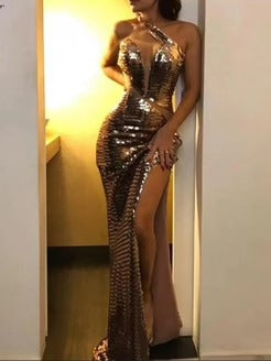 Mermaid V Neck Prom Dresses,long evening dresses