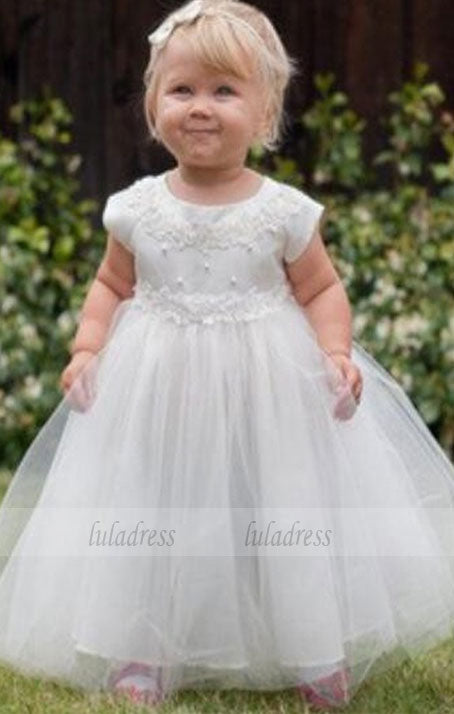 Long Lace Baby Girl Birthday Wedding Party Formal Flower Girls Dress baby Pageant dresses