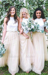 simple bridesmaid dress, A line bridesmaid dress,chiffon bridesmaid dress