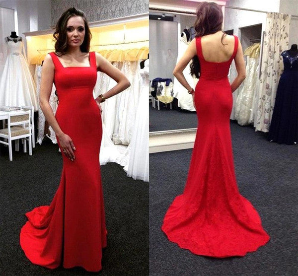 red evening Dress,simple Prom Dress,long prom dress,formal evening dress