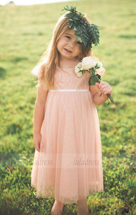 Pink Lace Chiffon Toddler Flower Girls Dresses For Weddings luladress Pink Lace Chiffon Toddler Flower Girls Dresses For Weddings luladress