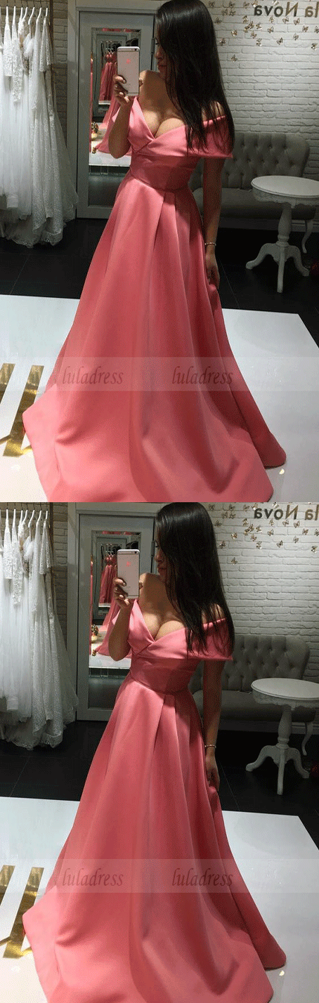 Sexy Off Shoulder Prom Dress, Long Prom Dresses,Evening Party Dress