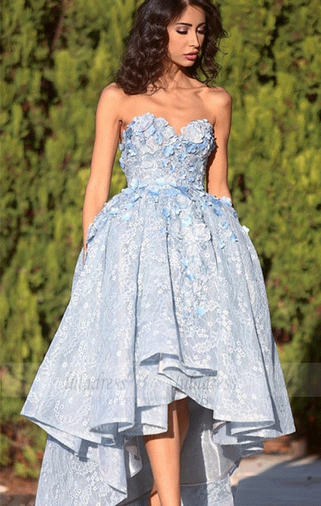 Lace Sweetheart Lace Prom Dresses