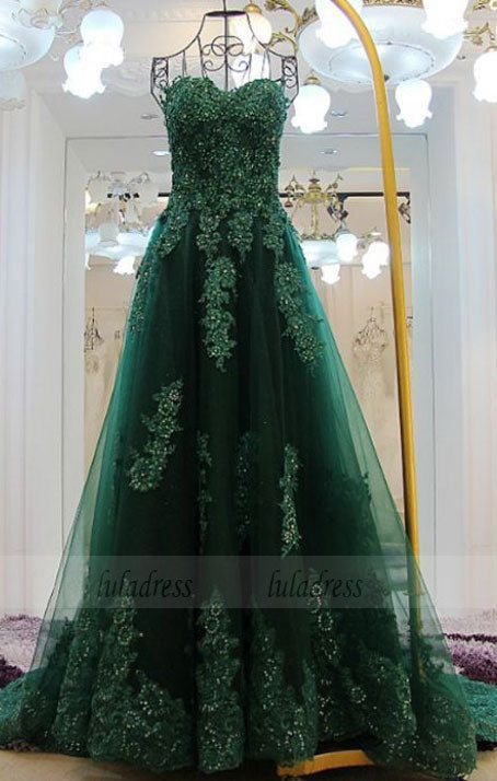Green Floor length Prom Dresses, Floor-length Long Prom Dresses, Sweet luladress Green Floor length Prom Dresses, Floor-length Long Prom Dresses, Sweet luladress