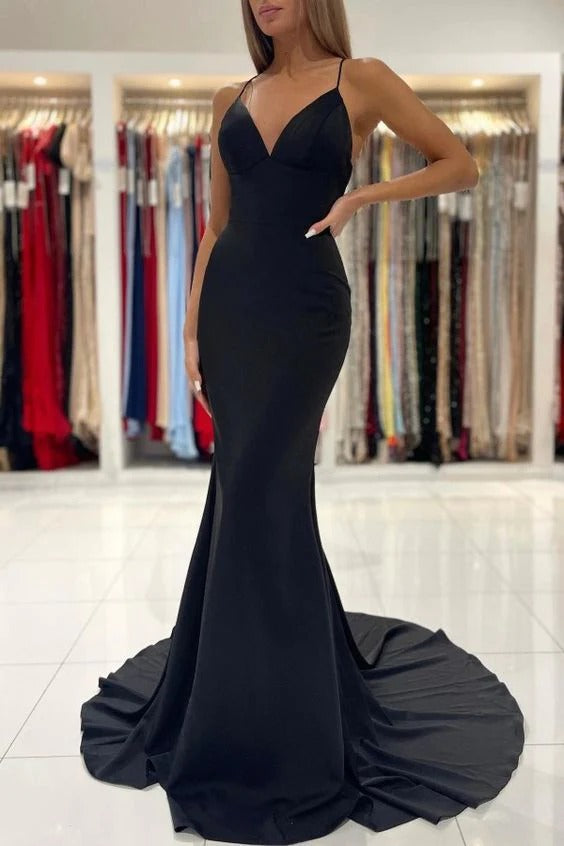black mermaid prom dress with train Black Lace Mermaid Prom Dresses 2025 with One Shoulder & Watteau Train 25112 Custom Colors / US26W