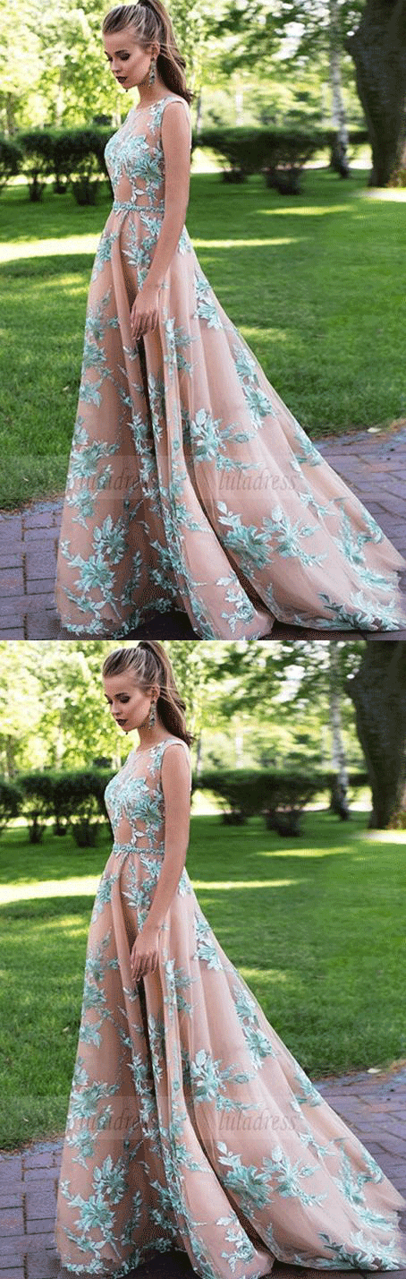 Elegant Prom Dresses,A Line Prom Dress,Long Prom Gown