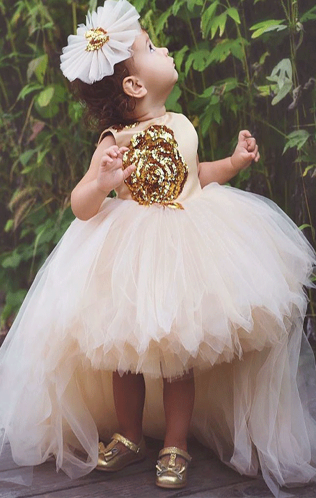 Ball Gown Tulle Flower Girl Dress luladress Ball Gown Tulle Flower Girl Dress luladress