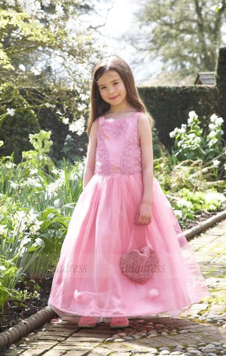 Pink childrens bridesmaid sales dresses