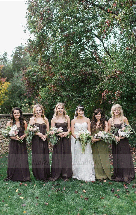Chiffon Wedding Party Dresses For Bridesmaids