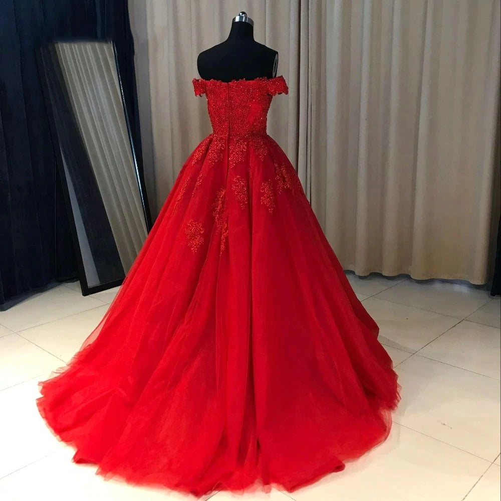 Off the Shoulder Prom Dresses Wedding Party Dresses Evening Dresses