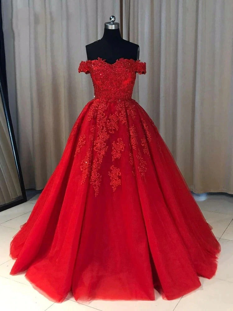 Off the Shoulder Prom Dresses Wedding Party Dresses Evening Dresses
