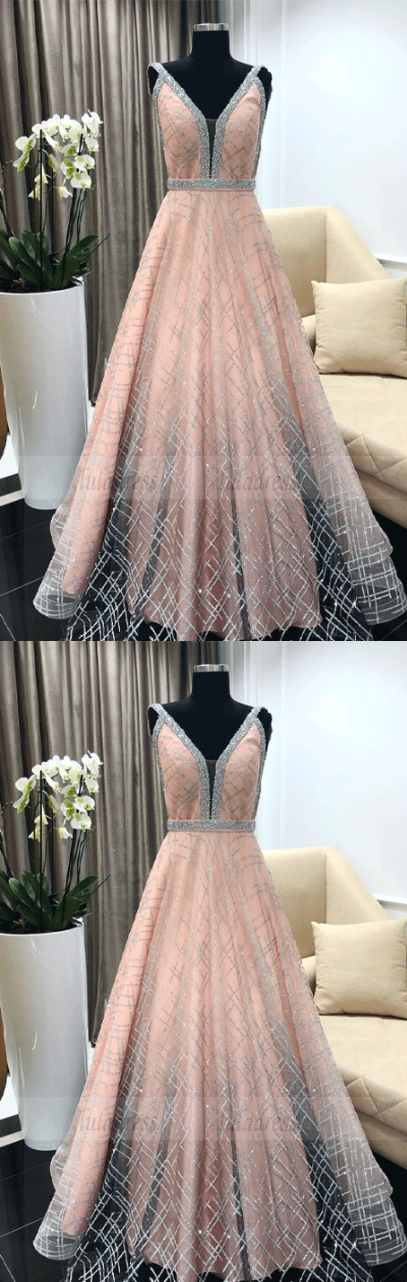 Tulle Long Prom Dress,Tulle Evening Dress