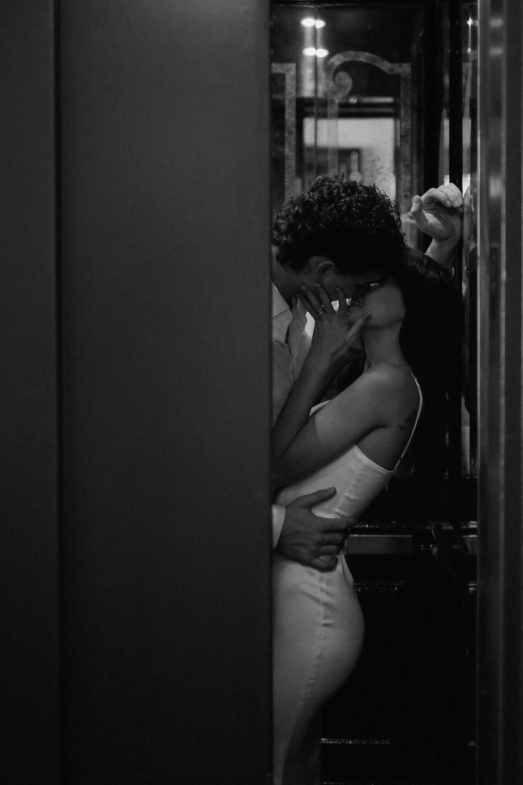 Simple Mermaid Spaghetti Straps White Long Satin Wedding Dress