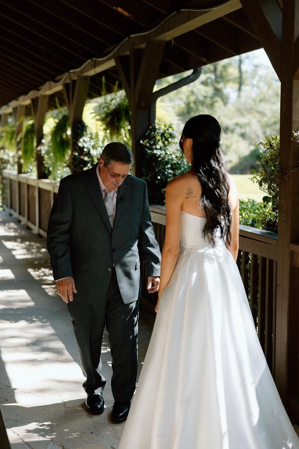 Charming A Line Deep V Neck White Satin Long Bridal Dresses