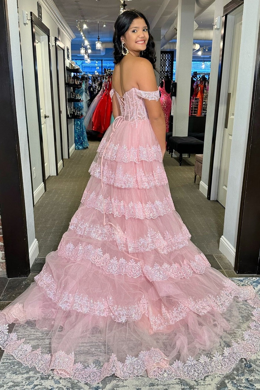 fairy prom dress Light Green Tulle Dress,Cute Princess Ball Gowns,Birthday Formal Dress,Evening Party Dress,Flower Off Shouder Dress,Green Dresses Measure at the narrowest part of the waist (where the elbow meets the waist) 3D Flowers Off-the-shoulder Sky Blue