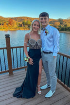 Charming Sweetheart Black Mermaid Prom Dresses