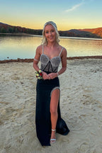 Charming Sweetheart Black Mermaid Prom Dresses