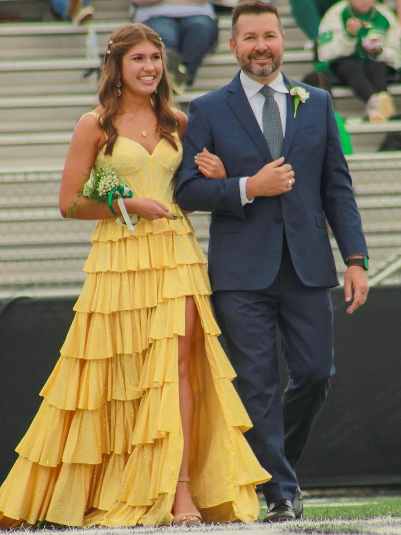 Royal Blue A-Line Off The Shoulder Long Beaded Prom Dresses