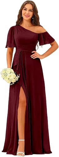 Robes de bal longues en dentelle à manches longues, couleur rose poudré, fendues et pailletées, nouvelle collection