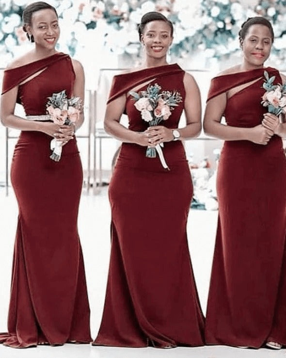 Purple One Shoulder Bridesmaid Dresses Long Wedding Guest Dresses Onli luladress Purple One Shoulder Bridesmaid Dresses Long Wedding Guest Dresses Onli luladress