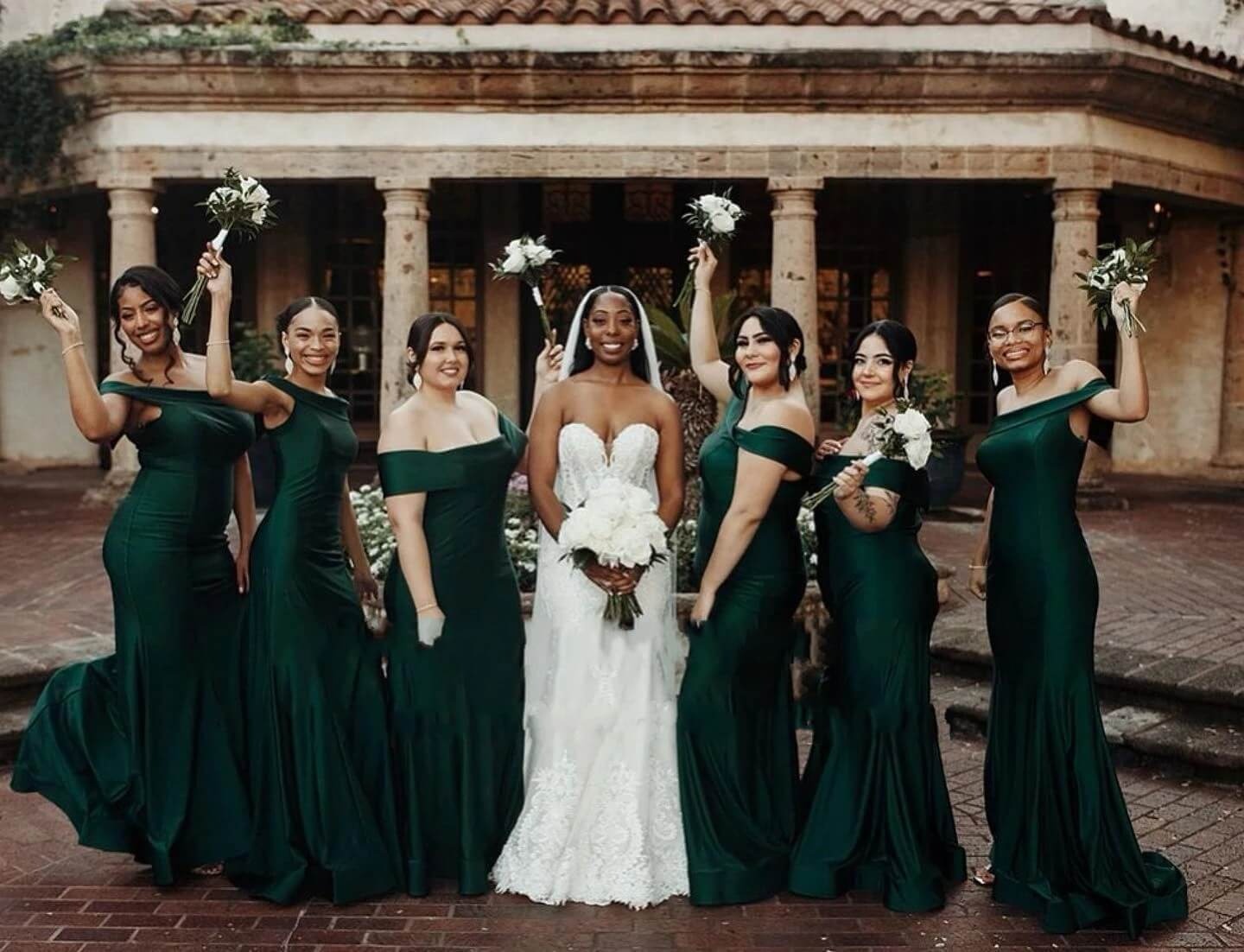 Off Shoulder Long Dark Green Bridesmaid Dresses Wedding Party Dress Off Shoulder Long Dark Green Bridesmaid Dresses Wedding Party Dress