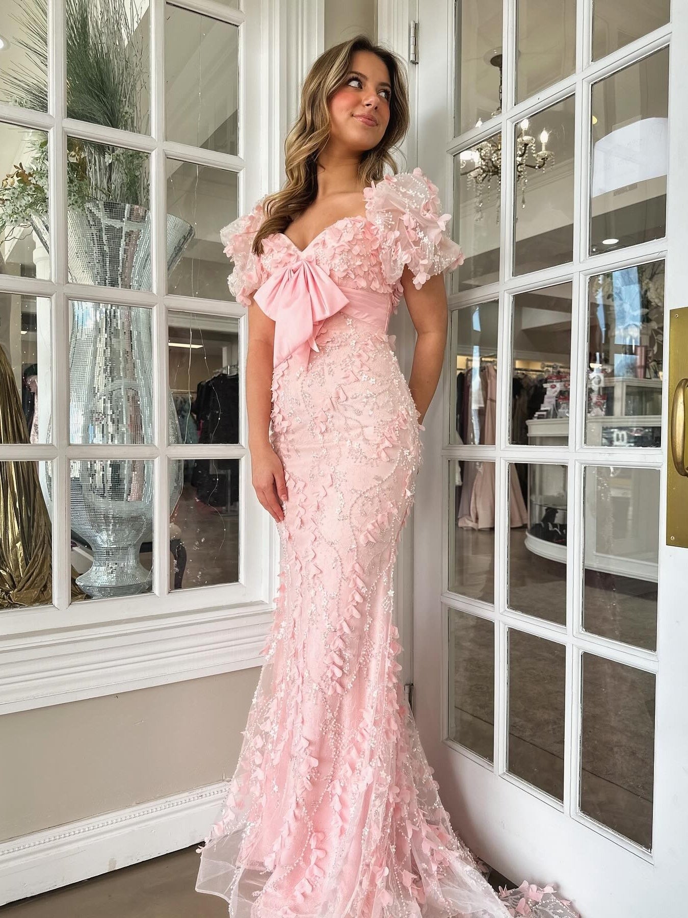 Light Blue Off The Shoulder Long Glitter Mermaid Prom Dresses