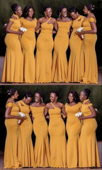 African Girl Yellow Wedding Guest Dress Mismatched Bridesmaid Dresses luladress African Girl Yellow Wedding Guest Dress Mismatched Bridesmaid Dresses luladress
