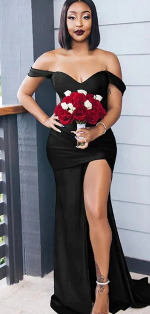 Elastic Satin Multiway Black Bridesmaid Dresses - Custom Color / US4 Elastic Satin Multiway Black Bridesmaid Dresses - Custom Color / US4