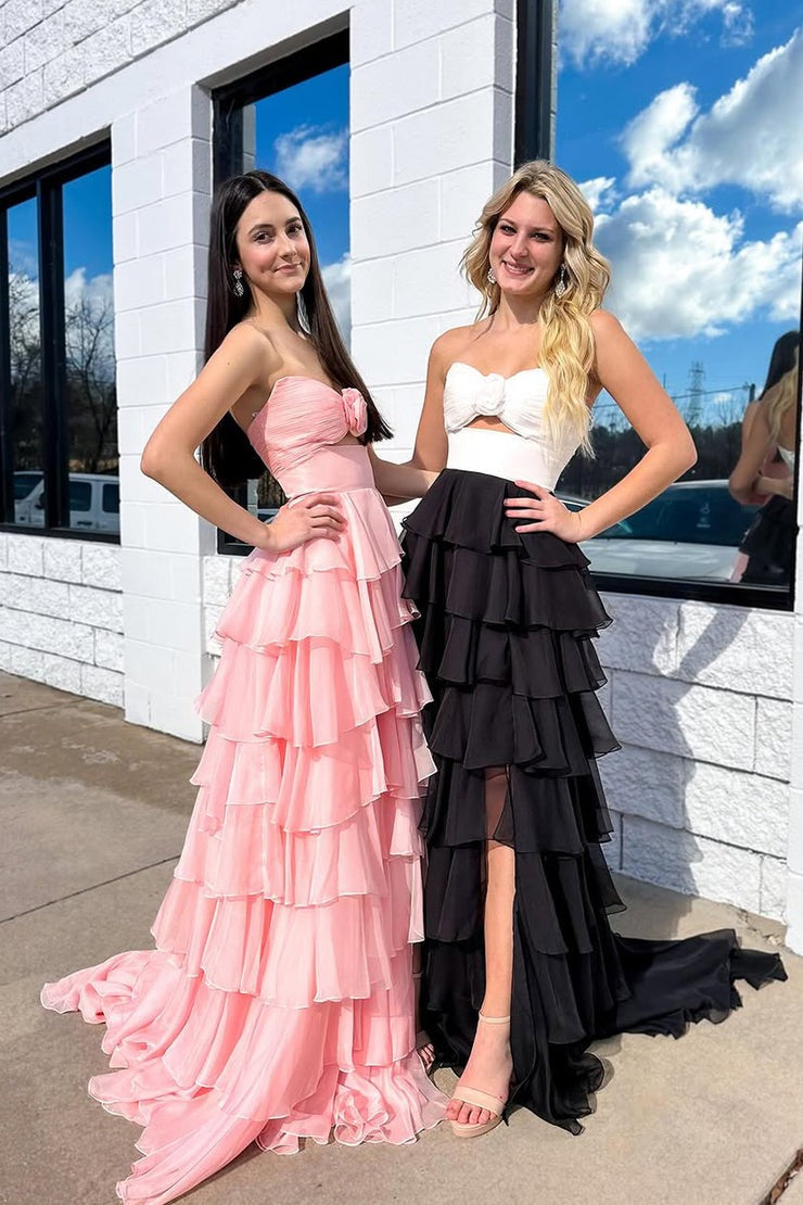 a-line sweetheart floor length tiered chiffon bridesmaid dress Dreamylily Women Burgundy A-Line Sweetheart Floor Length Tiered Chiffon Bridesmaid Dress