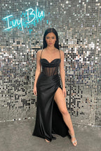 Charming Mermaid V Neck Dark Green Long Prom Dresses