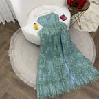 A-Line Tulle Black Sequins Long Prom Dresses,Evening Dresses