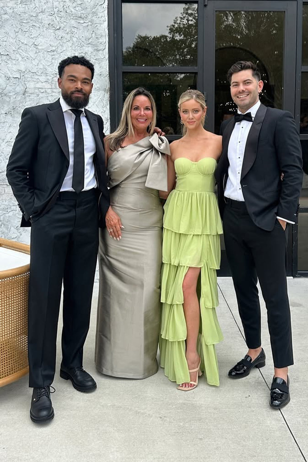 Princess A Line Sweetheart Green Chiffon Long Party Dresses