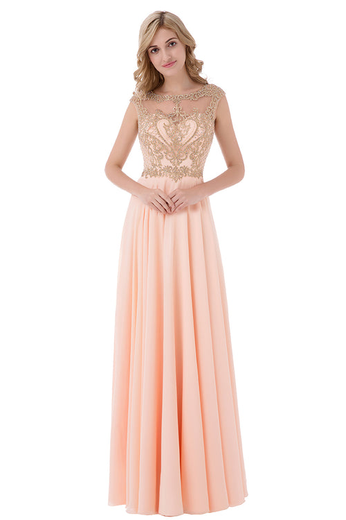 Light Pink Chiffon Long Formal Evening Dress – luladress