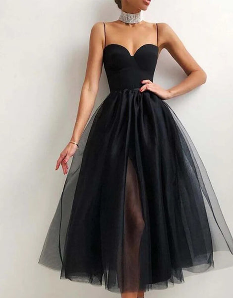 Tulle Simple Sweetheart Prom Dresses,BD930665