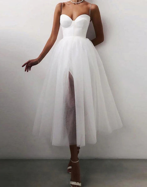 Tulle Simple Sweetheart Prom Dresses,BD930665