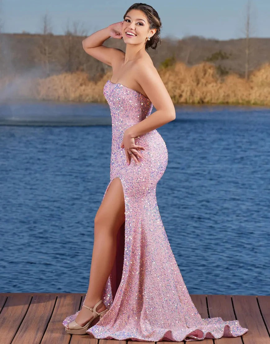 Strapless Tight Pink Prom Dresses,Evening Dresses luladress Strapless Tight Pink Prom Dresses,Evening Dresses luladress