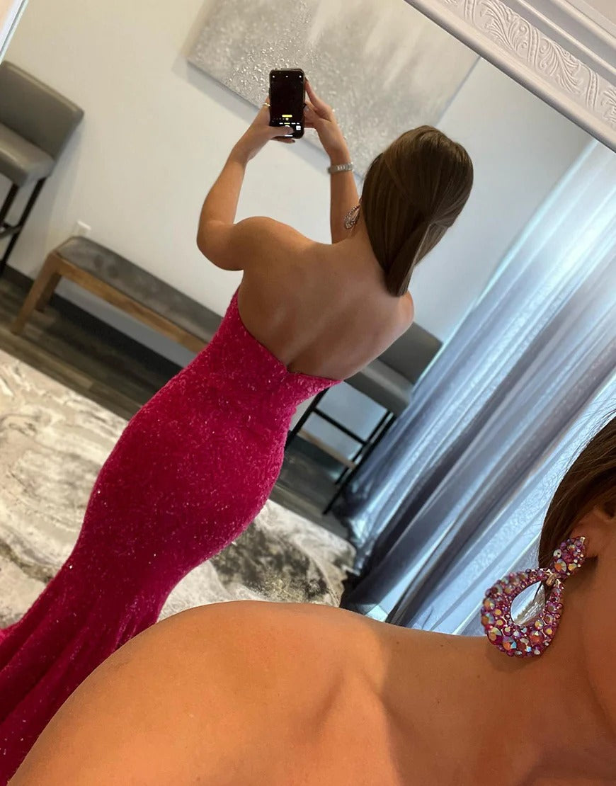 Red Sweetheart Mermaid Long Tight Prom Dress luladress Red Sweetheart Mermaid Long Tight Prom Dress luladress