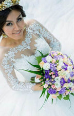 Charming Wedding Dress,White Tulle Wedding Gown,Bridal Dress,Ball Gown Wedding Dresses