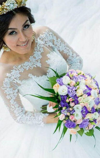 Charming Wedding Dress,White Tulle Wedding Gown,Bridal Dress,Ball Gown Wedding Dresses