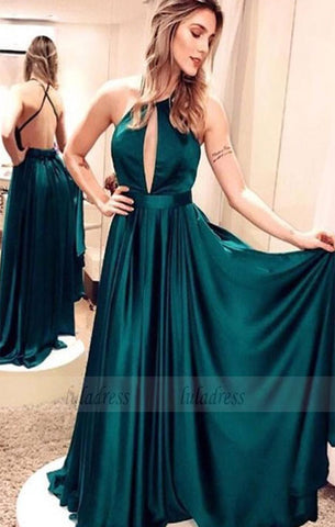 A-Line Evening Dresses Simple Backless Prom Dresses Party Dresses,BD98618